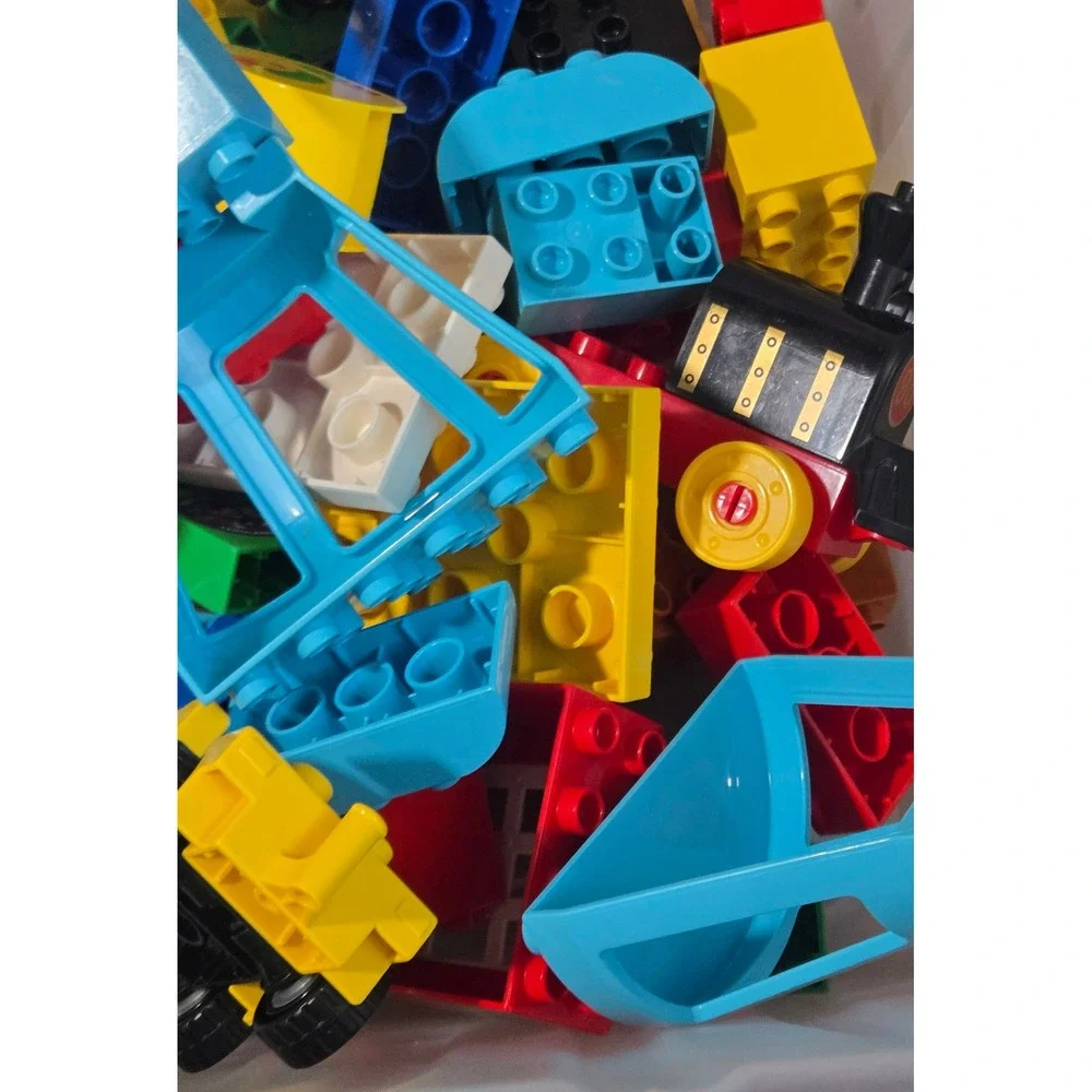 LEGO Duplo Mixed Bulk Lot Airplane Train Figures Building Blocks Multi-Color